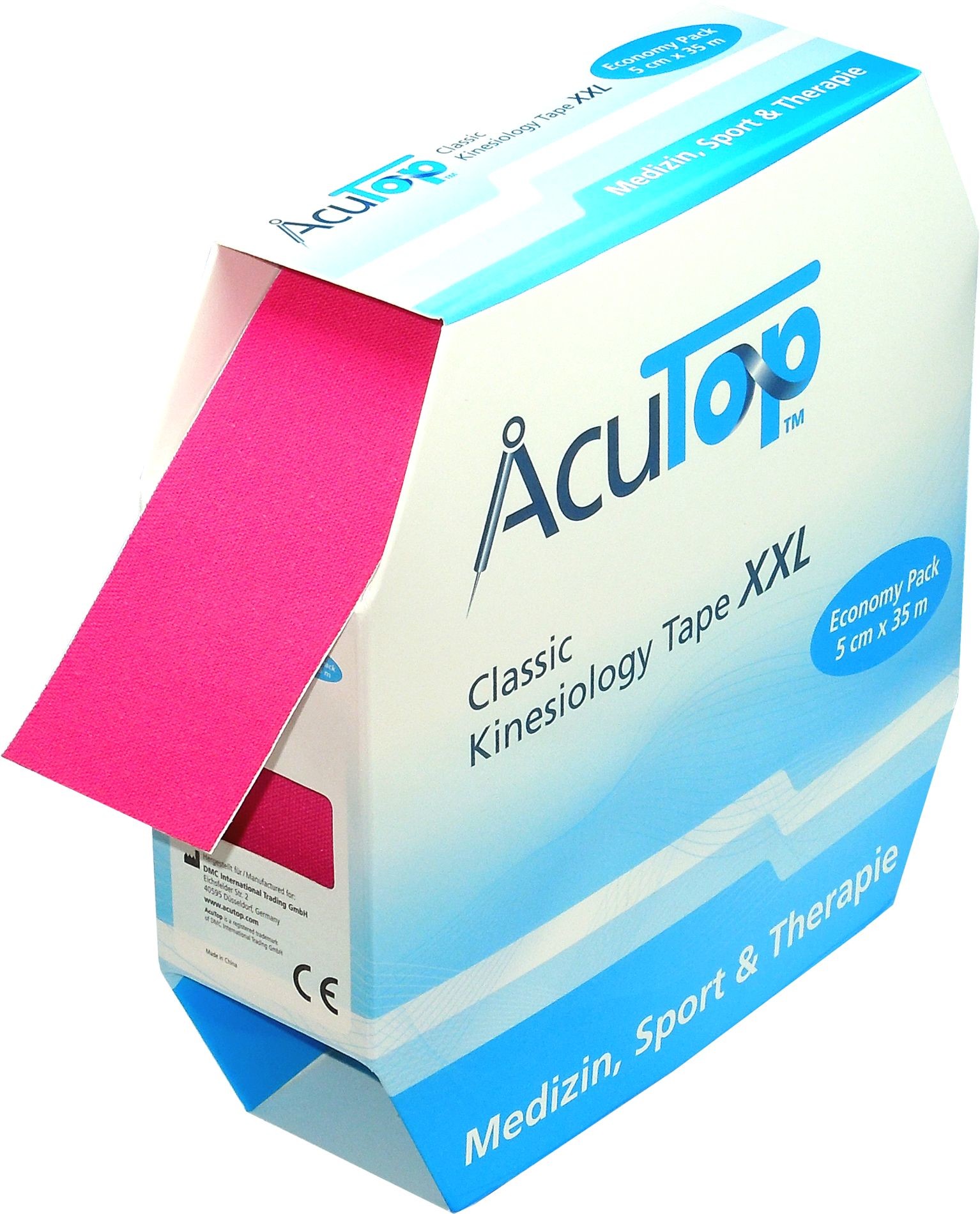 Tape AcuTop Classic XXL Kinesiology 35m RÓŻOWY (ATC long) 4260394880916