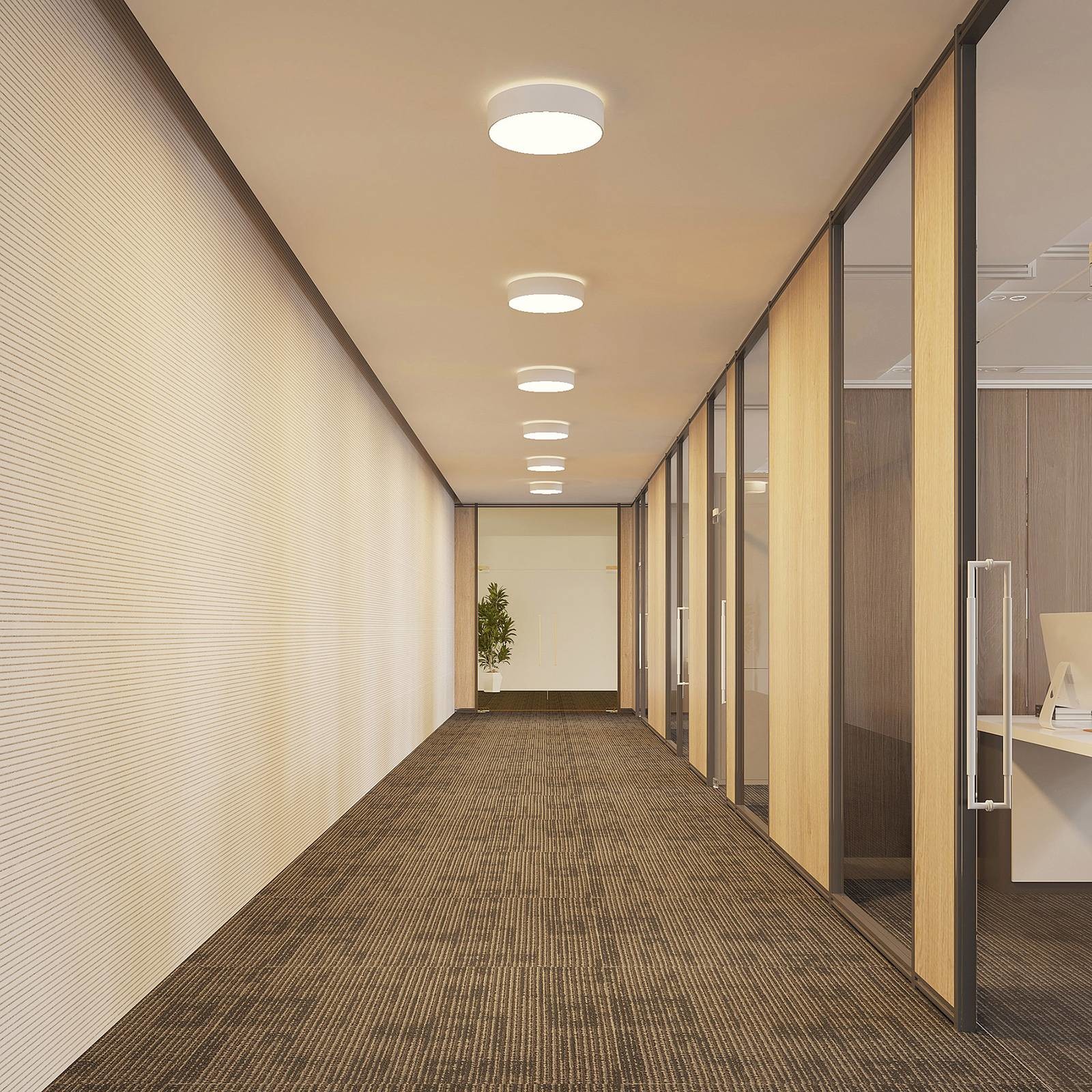 Arcchio Arcchio Vanida lampa sufitowa LED, biała, 40 cm