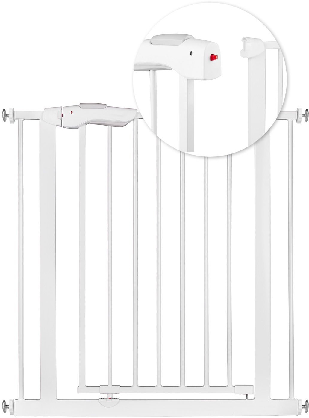 Barierka zabezpieczająca bramka na schody i drzwi Ricokids biała