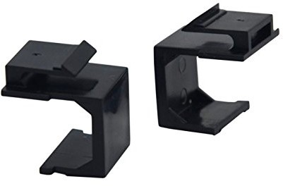 Value 25.99.8209 Keystone-buchsenabdeckung, 10 sztuk czarna 25.99.8209