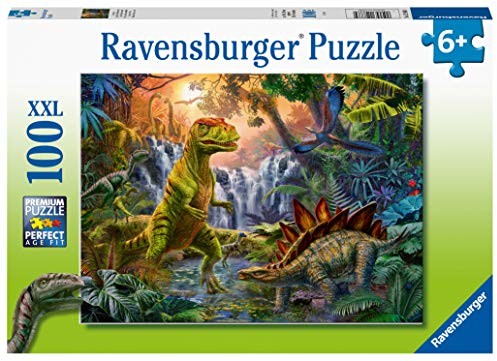 Ravensburger 4005556128884 100 pices XXL L'oasis des dinosaures Puzzle dla dzieci 12888