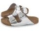 Birkenstock Klapki Arizona BS Soft Footbed Silver 1005961 (BK145-b)