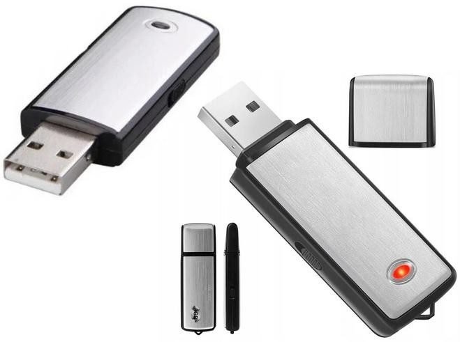 LUXURY-GOODS MINI DYKTAFON PENDRIVE PODSŁUCH SZPIEGOWSKI USB X09 X09