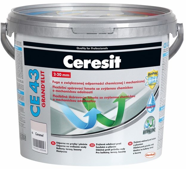 Ceresit Fuga Elastyczna Szeroka Ce 43 Grand'Elit Szary 5 Kg