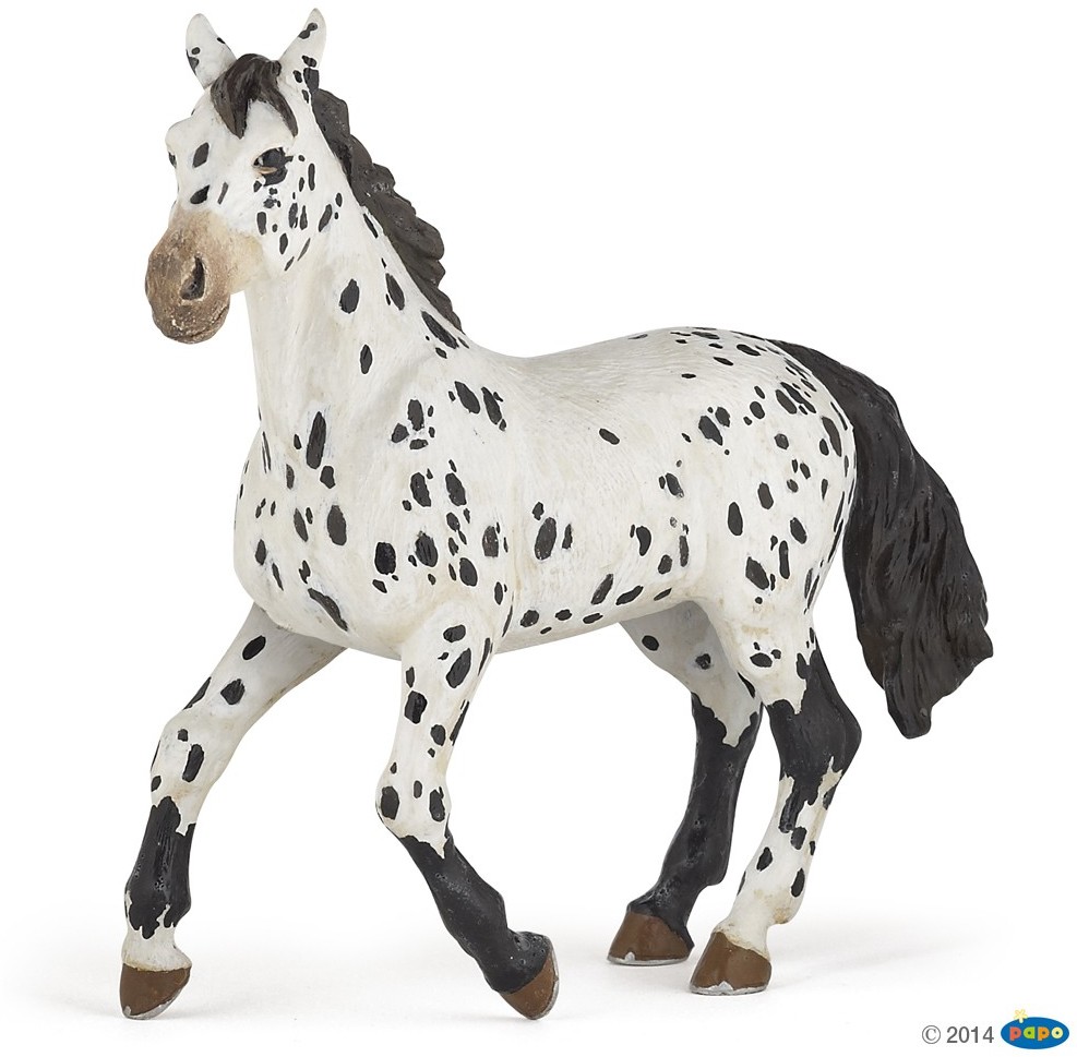 Papo Czarny koń rasy Appaloosa (51539)