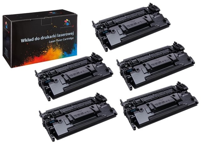 DobreTonery.PL Toner 5-pack zamiennik 5xDT26XH do HP LaserJet Pro M402 M402d M402dn M402n M426 M426dw M426fdn M426fdw MFP pasuje zamiast HP CF226X 26X 9000 stron 5xDT26XH