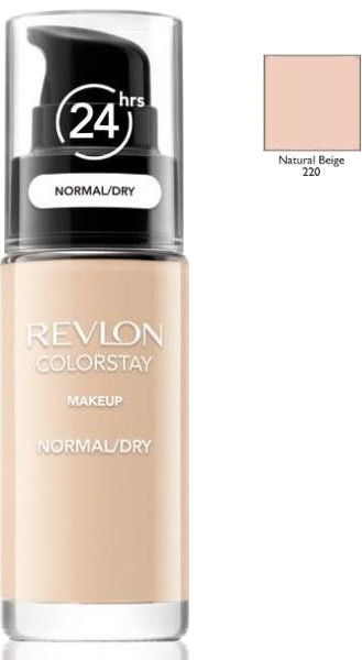 Revlon ColorStay 220 Natural Beige 30ml podkład z pompką do skóry normalnej i suchej z kompleksem SoftFlex 309974677059