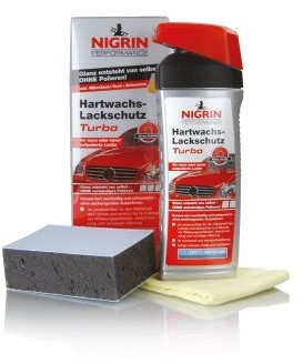 NIGRIN Twardy wosk Turbo 72962 500ml + ścierka i gąbka 72962