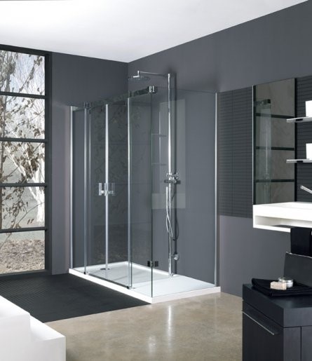 Huppe Vista Pure prawe 120x80x200 chrom/chrom Szkło Sand Plus Anti-Plaque VT0490C9131 VT0490C91316