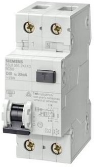 Siemens Differential kombi 1 Polo + Neutral 16 A 30 ma/6000