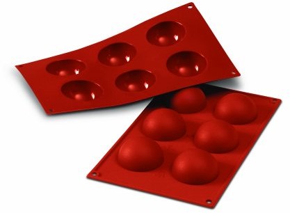 Silikomart forma silikonowa półkula, duża, 60 MM, wykonane z terakoty 20.003.00.0060
