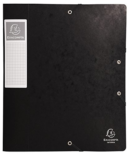 Exacompta Nature Future 16016H karton archiwizacyjny, szerokość grzbietu: 60 mm, z kartonu Manila, format A4, wysyłka w stanie złożonym, czarny 16016H