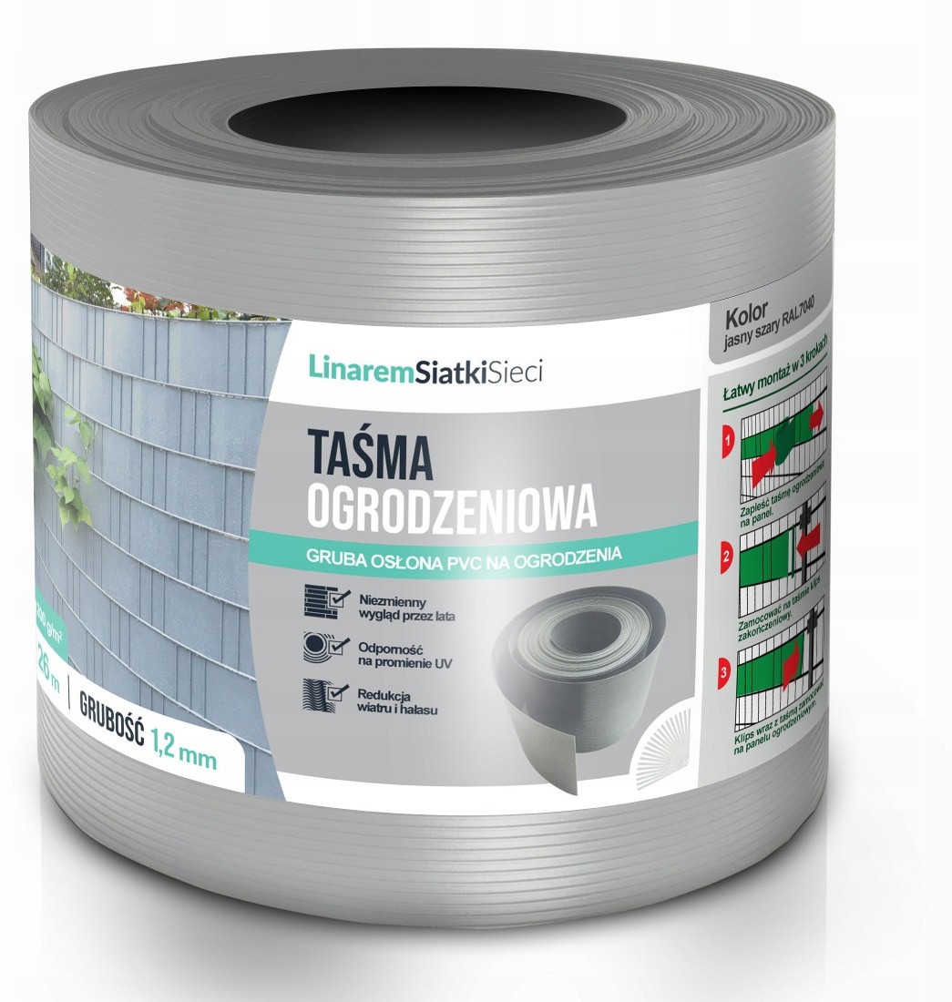 Osłona Na Płot Balkon Panele Premium Jasna Uv 26m