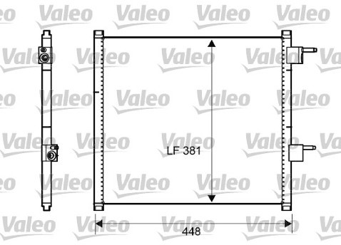 VALEO Skraplacz, klimatyzacja 817225