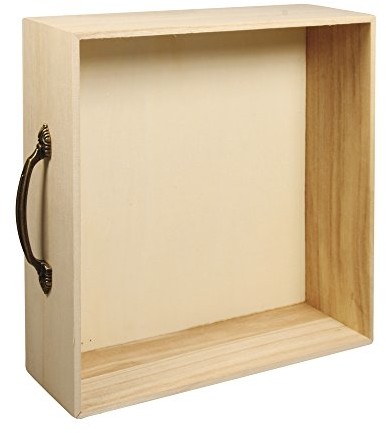 Rayher Hobby Rayher 62596000 drewniana rama FSC Mix Credit szuflad, 25 x 25 x 8 cm 62596000