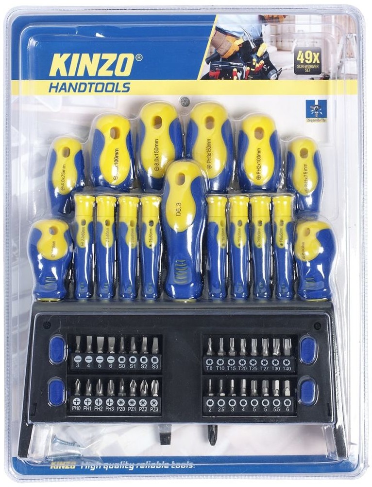 KINZO Zestaw wkrętaków 49 szt EDCO