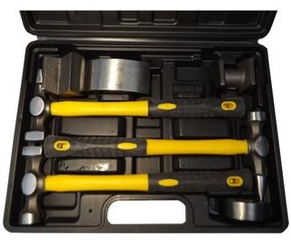 Magma Młotki blacharskie kowadełka zestaw blacharski 7el młotek młotków kowadło 1007F GEK-zest.7el.narzedzi blach