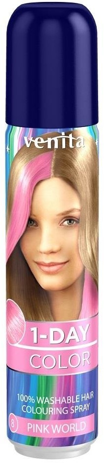 Venita 1-Day Color koloryzujący spray do włosów Różowy Świat 50ml