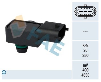 FAE Czujnik, ciśnienie w kolektorze dolotowym 15056
