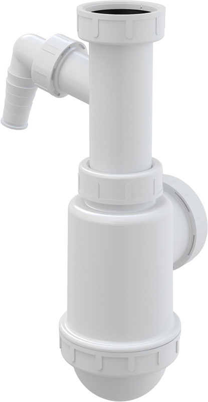 Alcaplast Półsyfon do zlewu z nakrętką 6/4 i podłączeniem A443P O50/40