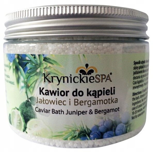 Kawior do kąpieli jałowiec i bergamotka 250g
