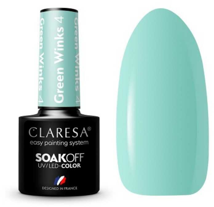 ACTIVESHOP CLARESA lakier hybrydowy GREEN WINKS 4 -5g