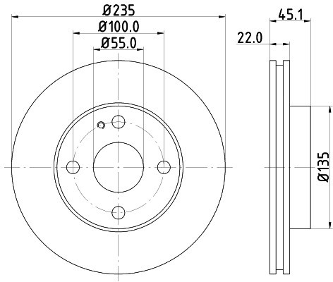 HELLA PAGID Tarcza hamulcowa PAGID 8DD355104-151