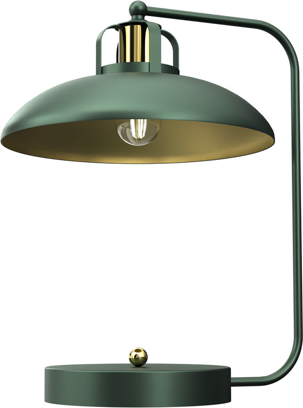 Milagro Lampka biurkowa FELIX GREEN/GOLD 1xE27 MLP7711