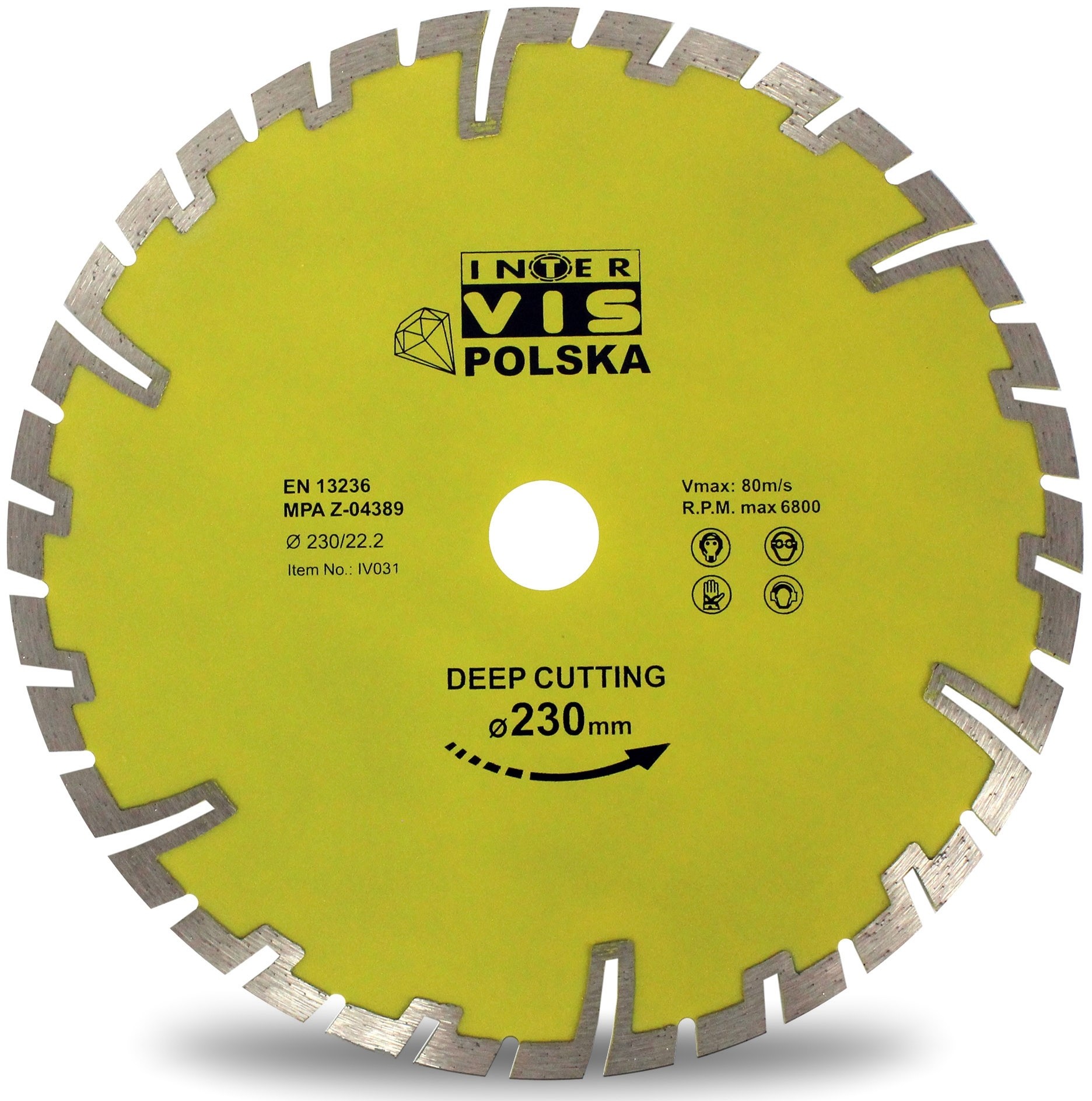 Tarcza Do Betonu Diamentowa Intervis 230 Deep Cut