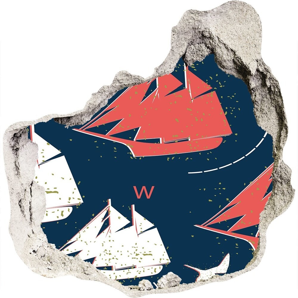 Wallmuralia.pl Fototapeta dziura na ścianę Statki ptaki morskie