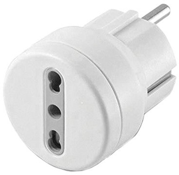 Electraline -Adapter, biały, 71047