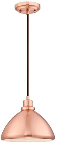 Westinghouse 6103940 lampa wisząca, a + + to E, metalu, szczotkowane miedzi, 25.5016 x 25.5016 x 151.51 cm 6103940