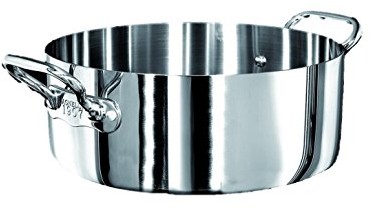 Pentole Agnelli pentole agnelli alum10628 rynka z 2 uchwytami, aluminium, srebrny ALUM10628