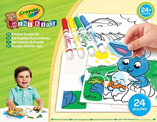 Crayola Mini Kids Crayola  Mein 1. puzzle samoprzylepne  kreatywny zestaw  mini dzieci  od 2 lat  kreatywna gra  malowanie i rysowanie 256699.006