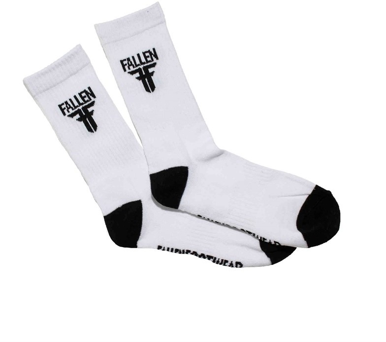 FALLEN skarpetki Insignia Sock White-Black WHITE-BLACK)