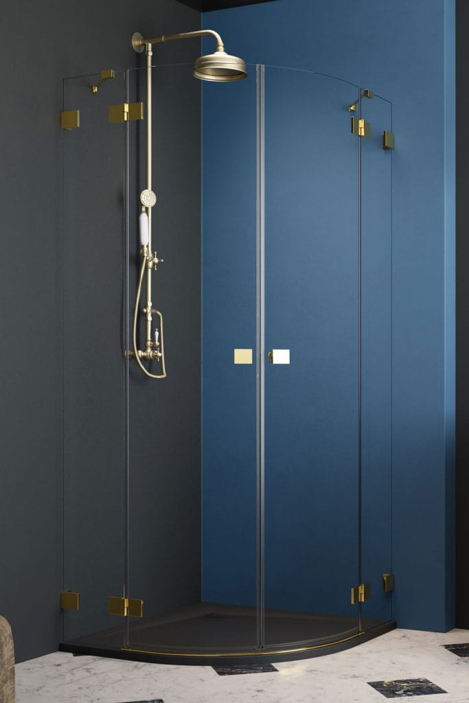 Radaway Essenza Pro Gold PDD do kabiny 90 prawe złota 10095090-09-01R
