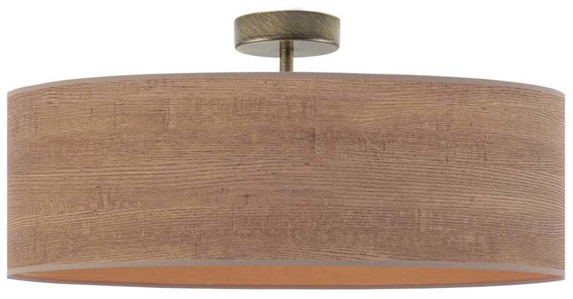 LYSNE Lampa sufitowa do salonu WENECJA ECO fi - 60 cm - kolor orzechowy 14527/19 - kolor orzechowy