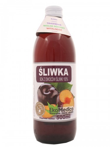 EkaMedica Sok z owoców śliwki - 500ml 01991