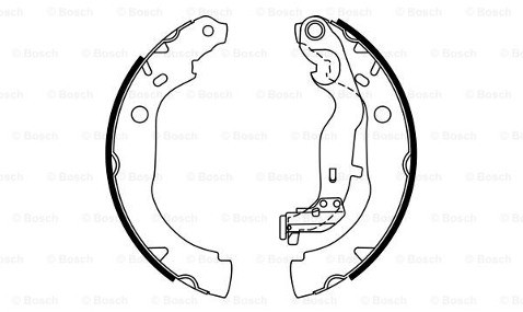BOSCH Zestaw szczęk hamulcowych 0 986 487 774