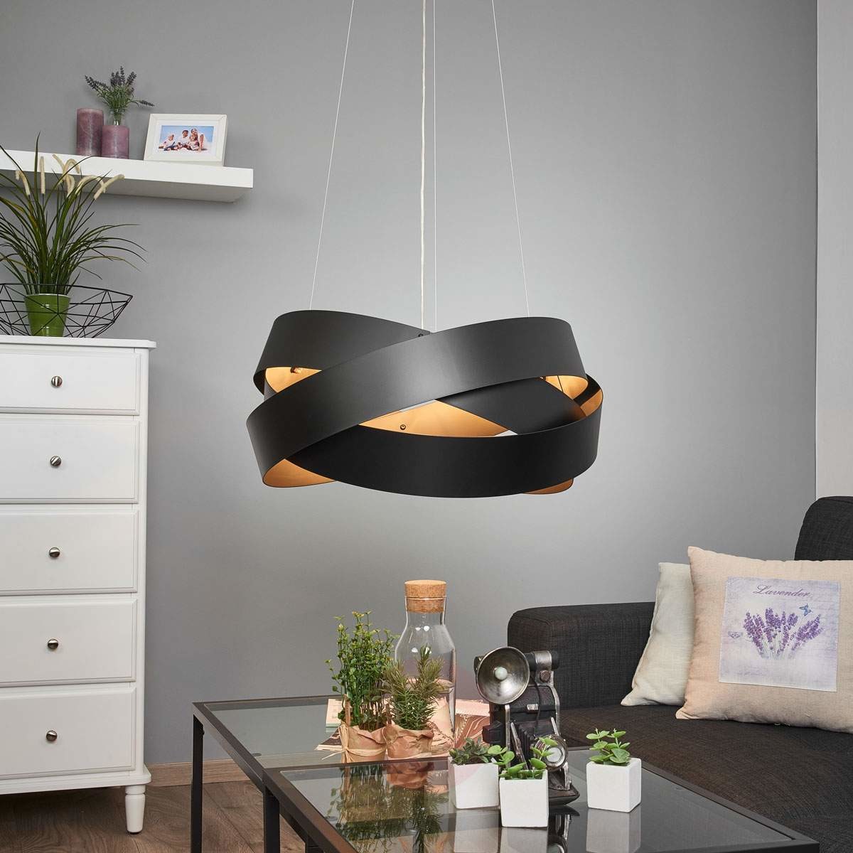 Marchetti Lampa wisząca Pura, czarna