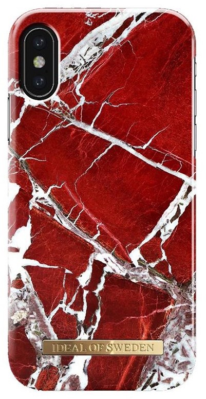 iDeal Etui iDeal Fashion Case SCARLET RED MARBLE iPhone X NA TYŁ TWORZYWO SZTUCZNE WIELOBARWNE 35749