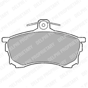 DELPHI Zestaw klocków hamulcowych, hamulce tarczowe LP992