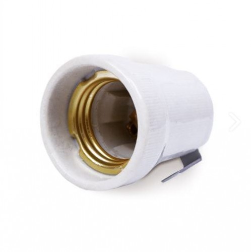 Kobi Gniazdo oprawka ceramiczna E27 z uchwytem bocznym KXK003