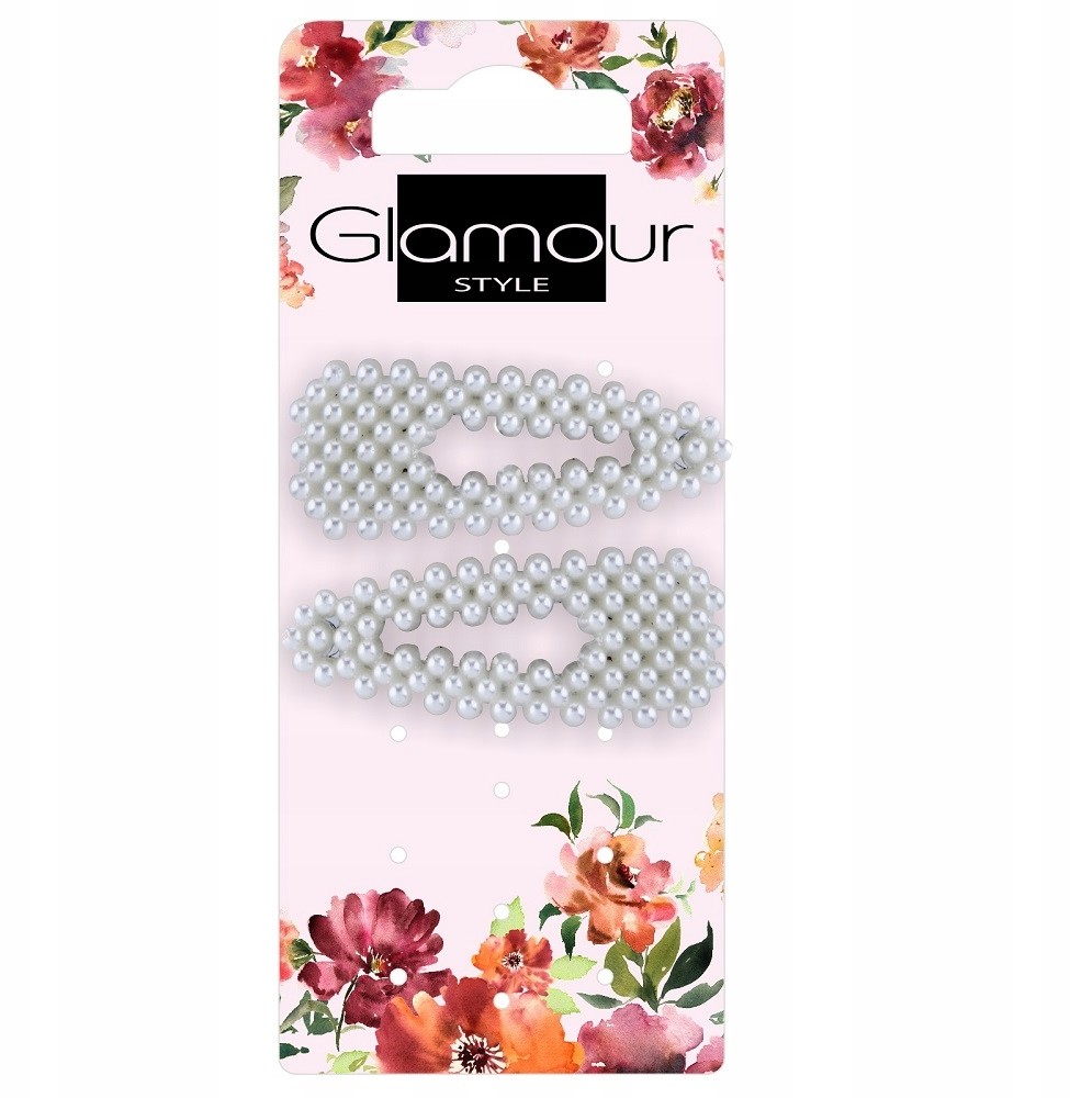 Glamour Spinki do włosów z perełkami 2szt. (w) Ory