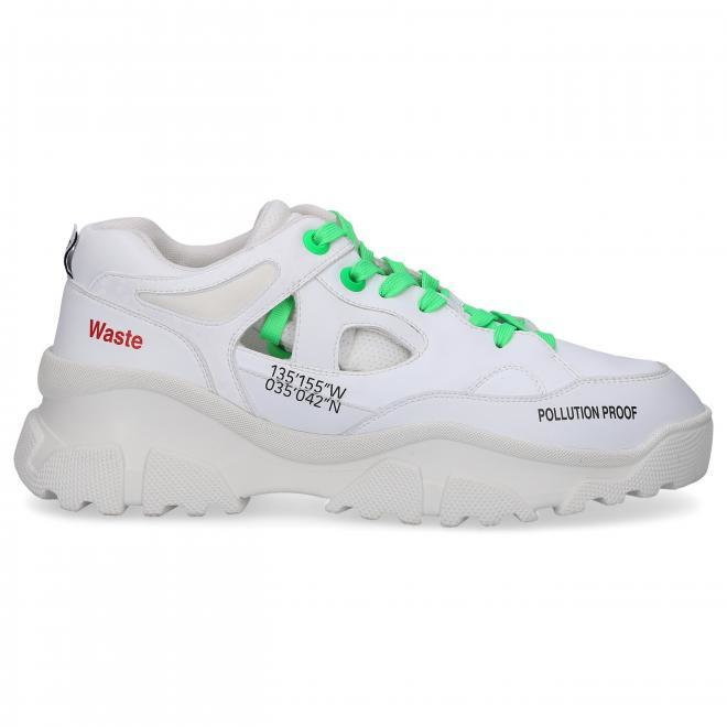 F_WD F_WD Trampki niskie FWS340 Eco skóra nappa Logo biały