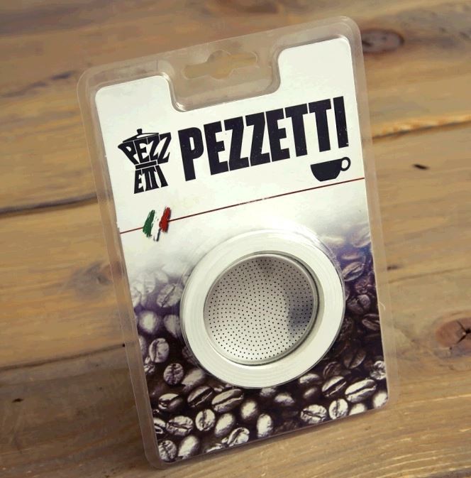 Pezzetti Uszczelki + sitko do kawiarek alu. 9 espresso