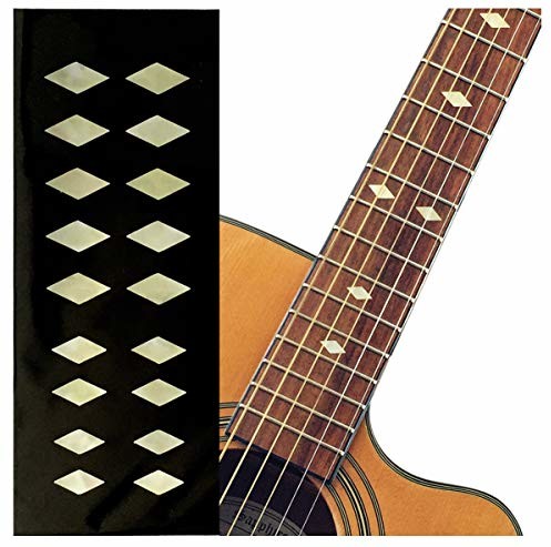 Inlaystickers Inlaystickers Markery progowe do gitar basowych i ukuleli - tradycyjne diamenty - stara biała perła F-307DD-AWP F-307DD-AWP