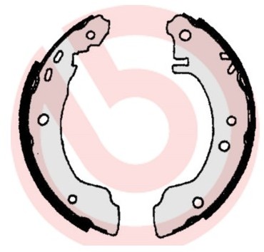 BREMBO Zestaw szczęk hamulcowych S 56 505