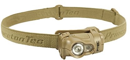 Princeton Tec Byte Tactical, w kolorze piaskowym, 100 lumenów białe i czerwone diody LED BYT-TAC-TN