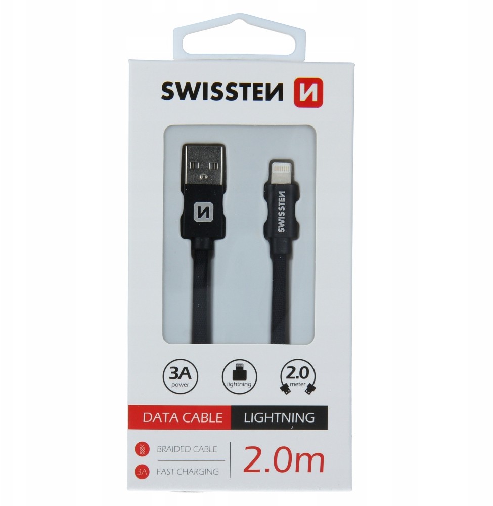 Kabel 8 - Pin Swissten 2m czarny